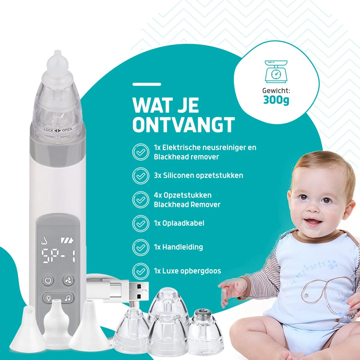 Hoy En Dia Neusreiniger Baby Snoetenpoetsers – Elektrische Neuszuiger En Blackhead Remover- Neuspeer Met USB - Muziek 10 Hoy En Dia Neusreiniger Baby Snoetenpoetsers – Elektrische Neuszuiger En Blackhead Remover- Neuspeer Met USB - Muziek - Afbeelding 8