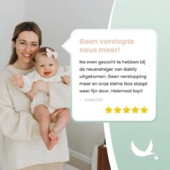 Babily® - Elektrische Neusreiniger Voor Baby's - 0 T/m 6 Jaar - Neuszuiger - Neuspeer - Snoetenpoetser - Toetenveger - Aspirator - Incl. 5 Zuigkrachtstanden En 3 Kalmerende Melodieën -Winkel Voor Babyverzorgingsproducten 1200x1200 2018