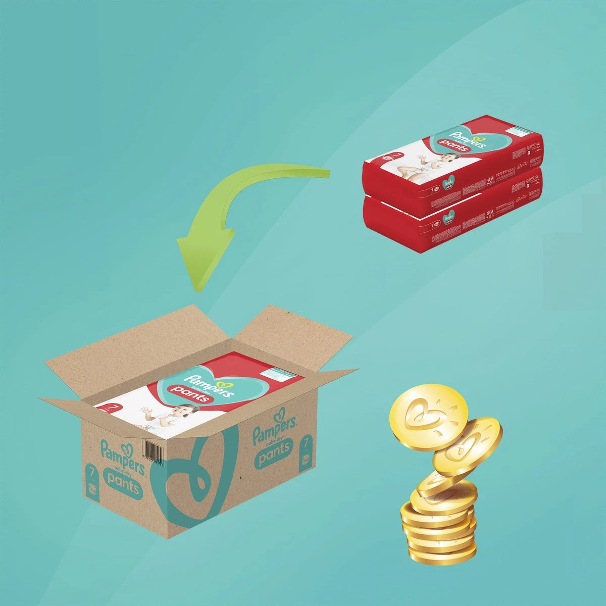 Pampers® Pampers Baby Dry Pants Luierbroekjes - Maat 7 (17+ Kg) - 104 Stuks - Multi-Pack 10 Pampers® Pampers Baby Dry Pants Luierbroekjes - Maat 7 (17+ Kg) - 104 Stuks - Multi-Pack - Afbeelding 8