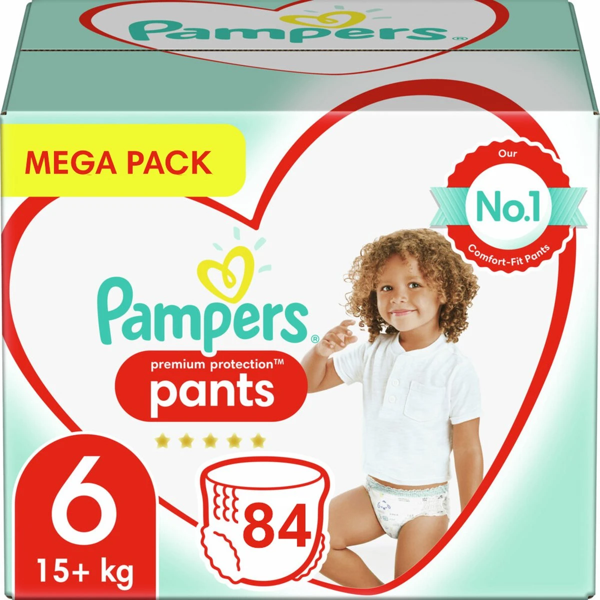 Pampers® Pampers - Premium Protection Pants - Maat 6 - Mega Pack - 84 Luierbroekjes 3 Pampers® Pampers - Premium Protection Pants - Maat 6 - Mega Pack - 84 Luierbroekjes