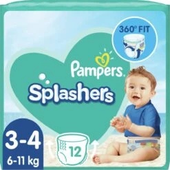 Pampers® Pampers Splashers 12 Wegwerpbare Zwemluiers - Maat 3-4 -Winkel Voor Babyverzorgingsproducten 1200x1200 371
