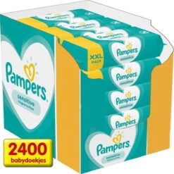 Pampers® Pampers - Sensitive - Billendoekjes - 2400 Doekjes - 30 X 80 -Winkel Voor Babyverzorgingsproducten 1200x1200 46