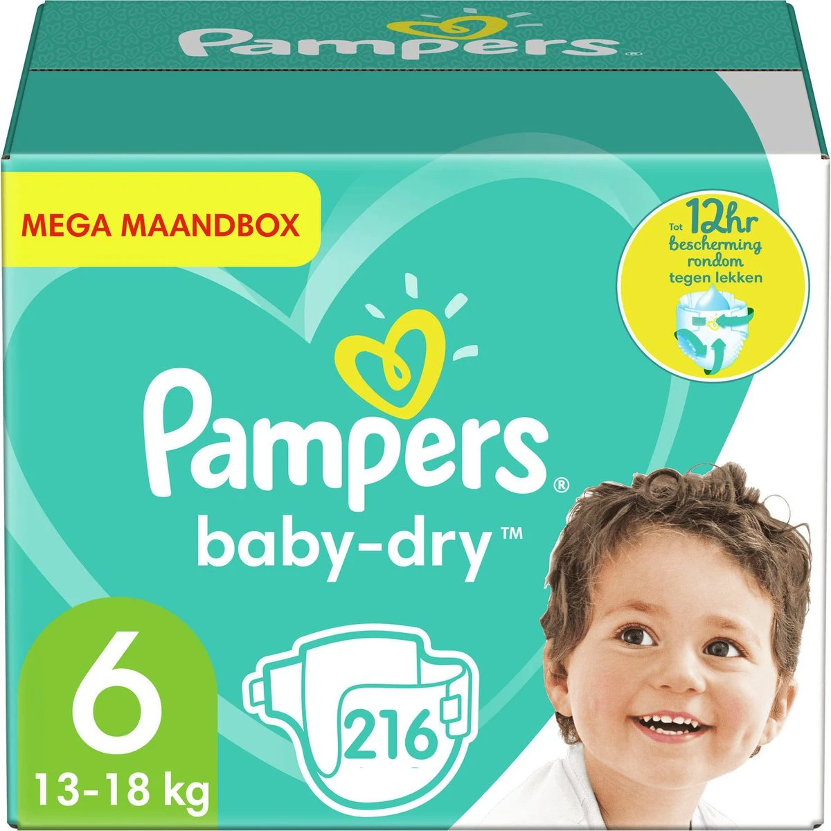 Pampers® Pampers - Baby Dry - Maat 6 - Mega Maandbox - 216 Luiers 3 Pampers® Pampers - Baby Dry - Maat 6 - Mega Maandbox - 216 Luiers