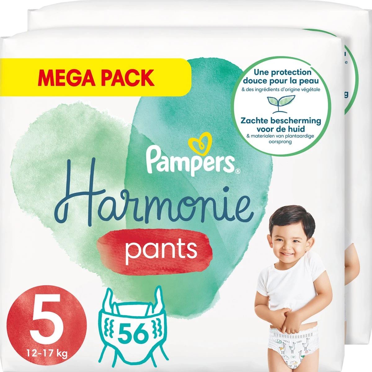 Pampers® Pampers Harmonie Pants Maat 5 (12kg-17kg) - Mega Pack 2 X 56 Luierbroekjes 3 Pampers® Pampers Harmonie Pants Maat 5 (12kg-17kg) - Mega Pack 2 X 56 Luierbroekjes