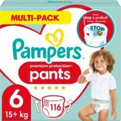 Pampers® Pampers Premium Protection Pants Luierbroekjes - Maat 6 (+15 Kg) - 116 Stuks - Multi-Pack -Winkel Voor Babyverzorgingsproducten 1200x1200 606