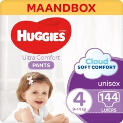 Huggies Luierbroekjes - Maat 4 (9 Tot 14 Kg) - Ultra Comfort - Unisex - 288 Stuks (8x36) - Maandbox -Winkel Voor Babyverzorgingsproducten 1200x1200 780