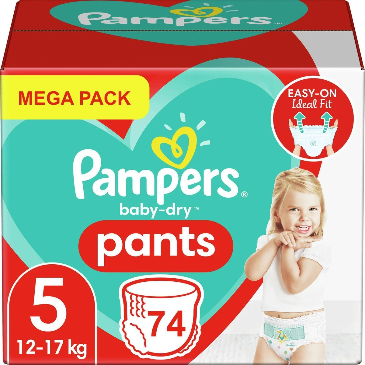 Pampers® Pampers Baby Dry Pants Luierbroekjes - Maat 5 - Mega Pack - 74 Luierbroekjes 3 Pampers® Pampers Baby Dry Pants Luierbroekjes - Maat 5 - Mega Pack - 74 Luierbroekjes