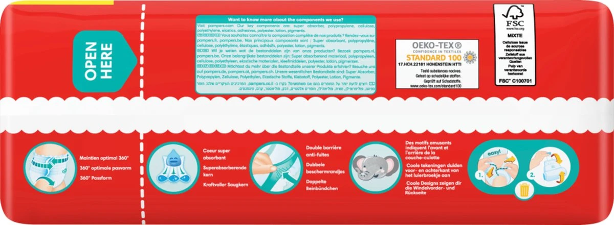 Pampers® Pampers - Baby Dry Pants - Maat 8 - Mega Pack - 36 Luierbroekjes 12 Pampers® Pampers - Baby Dry Pants - Maat 8 - Mega Pack - 36 Luierbroekjes - Afbeelding 11