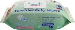 12 X 120pcs -Baby Smooth Sensitive 120pcs Baby Doekjes - Billendoekjes - Wet Wipes. -Winkel Voor Babyverzorgingsproducten 1200x488