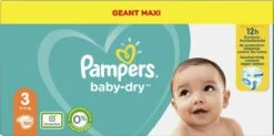 Pampers® Pampers - Baby Dry - Maat 3 - Mega Pack - 104 Luiers -Winkel Voor Babyverzorgingsproducten 1200x597