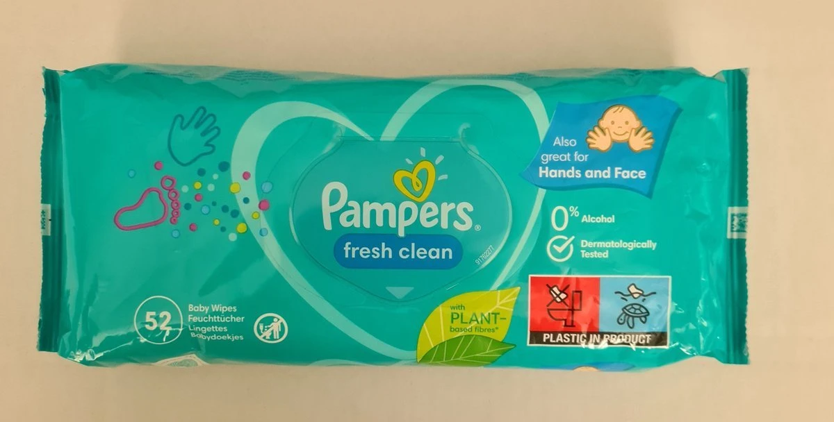 Pampers® Pampers - Baby Dry - Maat 3 - Mega Pack - 84 Luiers + Inbegrepen Pampers Doekje Fresh Clean 52 7 Pampers® Pampers - Baby Dry - Maat 3 - Mega Pack - 84 Luiers + Inbegrepen Pampers Doekje Fresh Clean 52 - Afbeelding 5