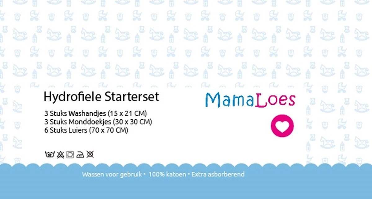 MamaLoes Hydrofiel Starterset - Wit - Hydrofiel Luiers - Hydrofiel Washandjes - Hydrofiel Monddoekjes 5 MamaLoes Hydrofiel Starterset - Wit - Hydrofiel Luiers - Hydrofiel Washandjes - Hydrofiel Monddoekjes - Afbeelding 3