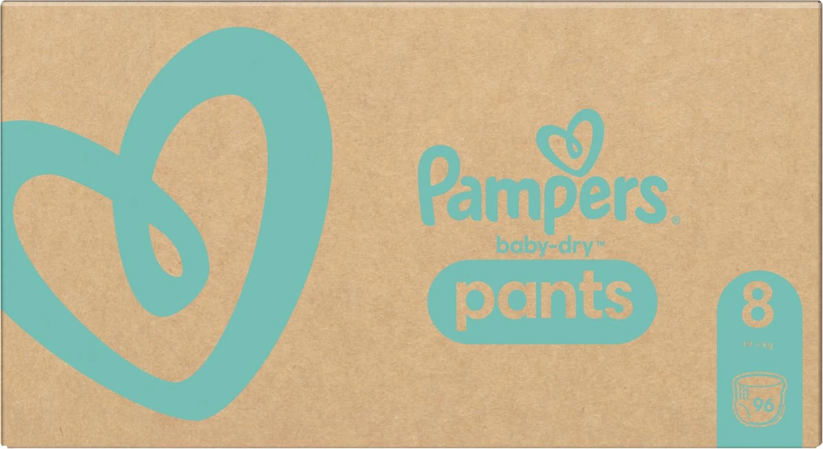 Pampers® Pampers Baby-Dry Luierbroekjes - Maat 8 (19kg+) - 96 Stuks - Multi-Pack 9 Pampers® Pampers Baby-Dry Luierbroekjes - Maat 8 (19kg+) - 96 Stuks - Multi-Pack - Afbeelding 7