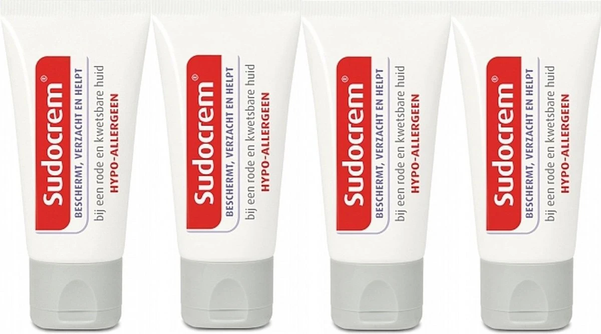 Sudocrem Tube - Luierzalf - 4 X 30 Gram Voordeelverpakking 3 Sudocrem Tube - Luierzalf - 4 X 30 Gram Voordeelverpakking