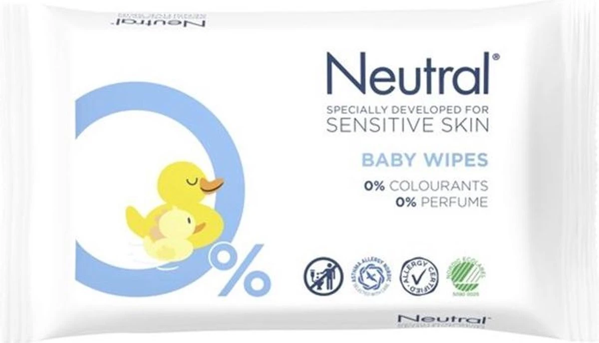 Neutral - Baby Billendoekjes - 16 X 63 Stuks - 0% Parfum 11 Neutral - Baby Billendoekjes - 16 X 63 Stuks - 0% Parfum - Afbeelding 9