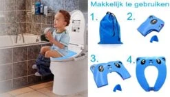 Merkloos WC Verkleiner Blauw Panda Ontwerp - Toilettrainer - Opvouwbare Toilet Zitje - Toiletbril Verkleiner - Kinder WC Bril -Winkel Voor Babyverzorgingsproducten 1200x689