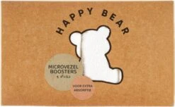 HappyBear | Microvezel Booster Set - 4 Stuks | Wasbare Luiers | Inleggers -Winkel Voor Babyverzorgingsproducten 1200x738