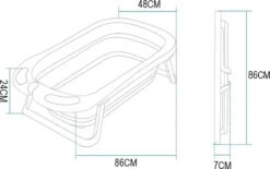 Babybadje - Peuterbadje - Opvouwbaar - Blauw - Incl. Baby Badkussen - 84 Cm Lang - 0 Tot 5 Jaar - Blauw 8 Babybadje - Peuterbadje - Opvouwbaar - Blauw - Incl. Baby Badkussen - 84 Cm Lang - 0 Tot 5 Jaar - Blauw -Winkel Voor Babyverzorgingsproducten 1200x752 5