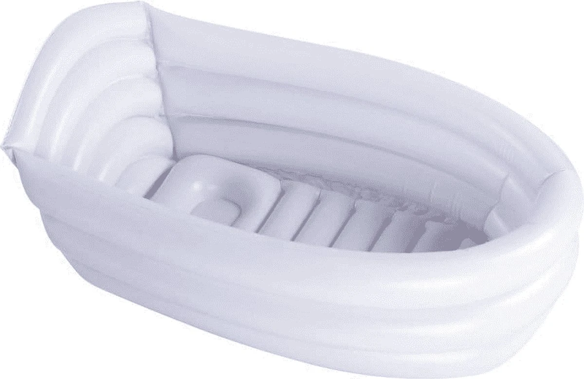 Bambino© Opblaasbaar Babybad - Lichtgrijs - 78 X 52 X 30 Cm | Ideaal Voor Op Reis | 0-12 Maanden 3 Bambino© Opblaasbaar Babybad - Lichtgrijs - 78 X 52 X 30 Cm | Ideaal Voor Op Reis | 0-12 Maanden
