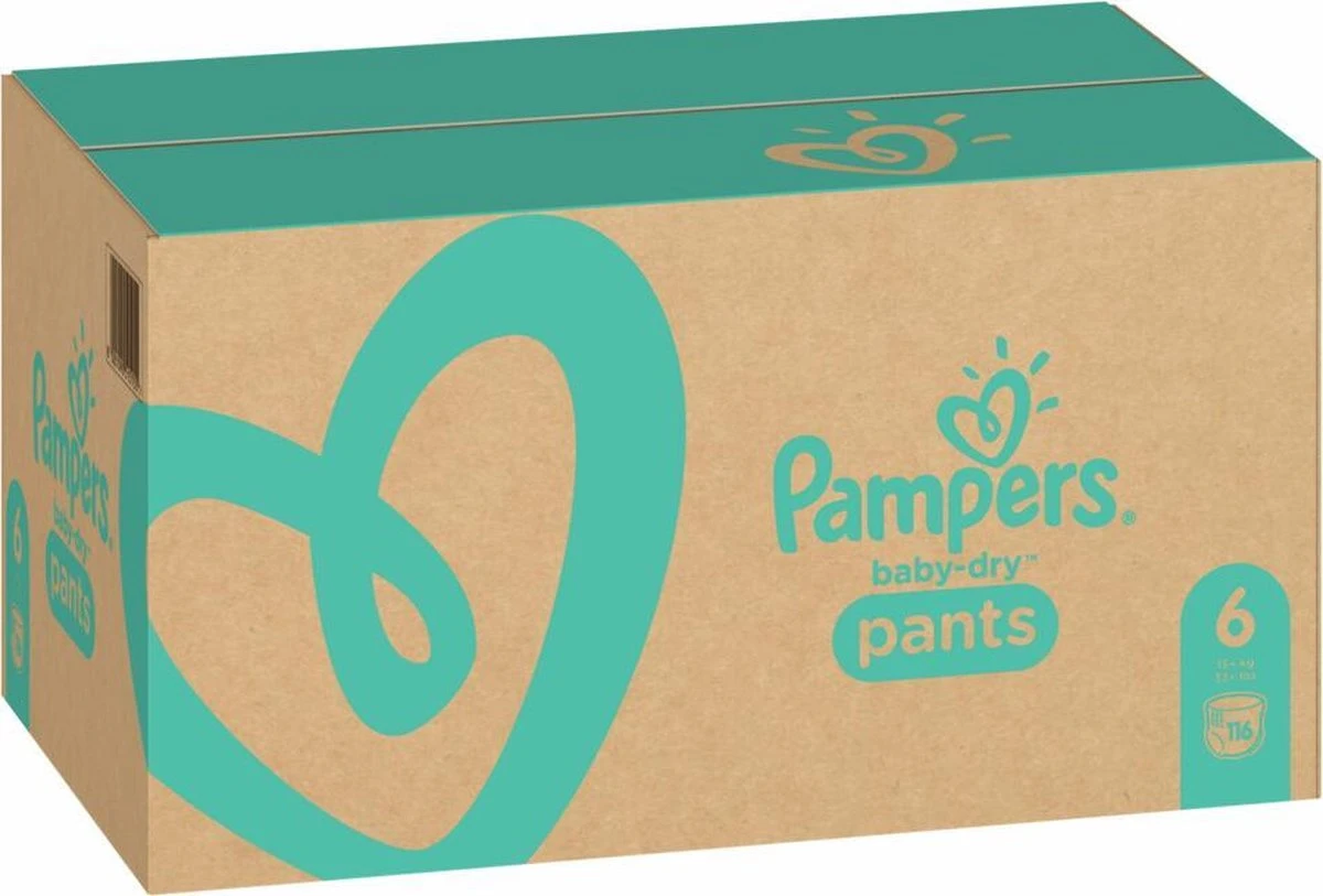 Pampers® Pampers Baby-Dry Pants Luierbroekjes - Maat 6 (14-19 Kg) - 116 Stuks - Multi-Pack 7 Pampers® Pampers Baby-Dry Pants Luierbroekjes - Maat 6 (14-19 Kg) - 116 Stuks - Multi-Pack - Afbeelding 5
