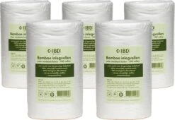 Bamboe Inlegvellen 5 Rollen - 500 Inlegvellen - Inlegvel Wasbare Luier - Wasbare Luiers