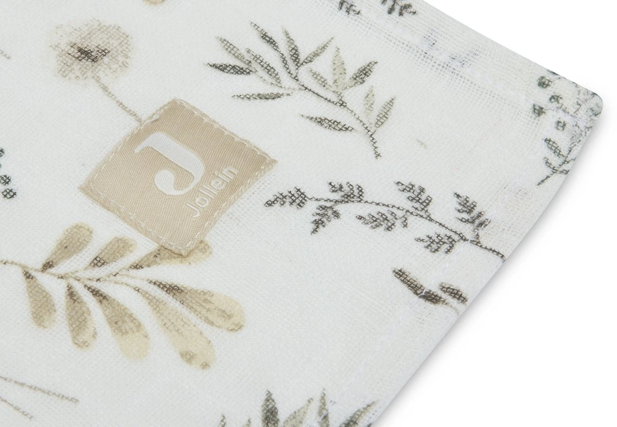 Jollein Hydrofiele Doek Large 115x115cm Wild Flowers - 2 Stuks 5 Jollein Hydrofiele Doek Large 115x115cm Wild Flowers - 2 Stuks - Afbeelding 3