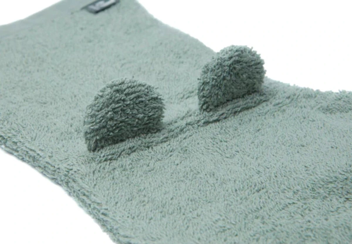 Jollein Baby Washand Badstof Ears - Ash Green 3 Jollein Baby Washand Badstof Ears - Ash Green