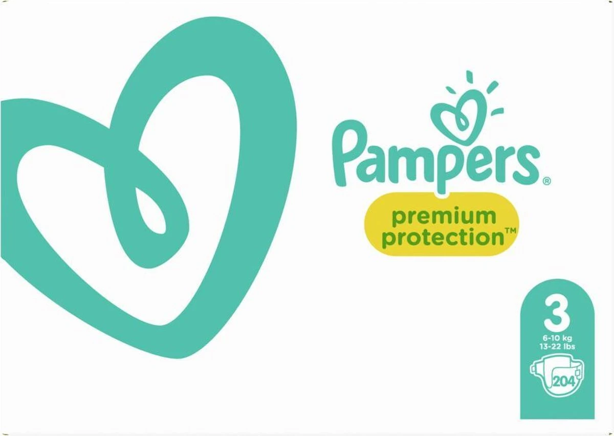 Pampers® Pampers Premium Protection Luiers - Maat 3 (6-10 Kg) - 204 Stuks - Multi-Pack 11 Pampers® Pampers Premium Protection Luiers - Maat 3 (6-10 Kg) - 204 Stuks - Multi-Pack - Afbeelding 9