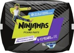 Ninjamas Pyjama Pants Luierbroekjes Jongen - 9 Nachtluiers Voor Bedplassen - 8-12 Jaar -Winkel Voor Babyverzorgingsproducten 1200x870 2