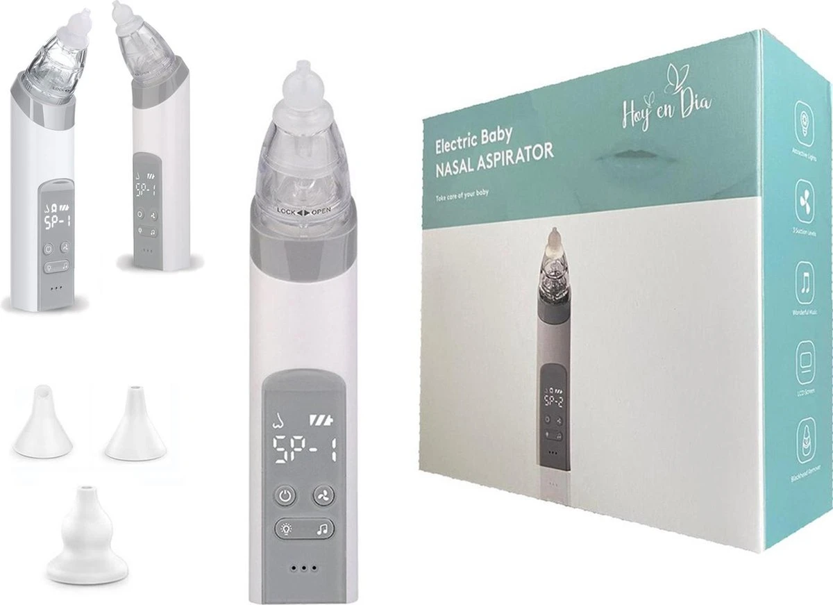 Hoy En Dia Neusreiniger Baby Snoetenpoetsers – Elektrische Neuszuiger En Blackhead Remover- Neuspeer Met USB - Muziek 11 Hoy En Dia Neusreiniger Baby Snoetenpoetsers – Elektrische Neuszuiger En Blackhead Remover- Neuspeer Met USB - Muziek - Afbeelding 9