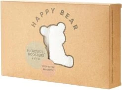 HappyBear | Microvezel Booster Set - 4 Stuks | Wasbare Luiers | Inleggers -Winkel Voor Babyverzorgingsproducten 1200x888