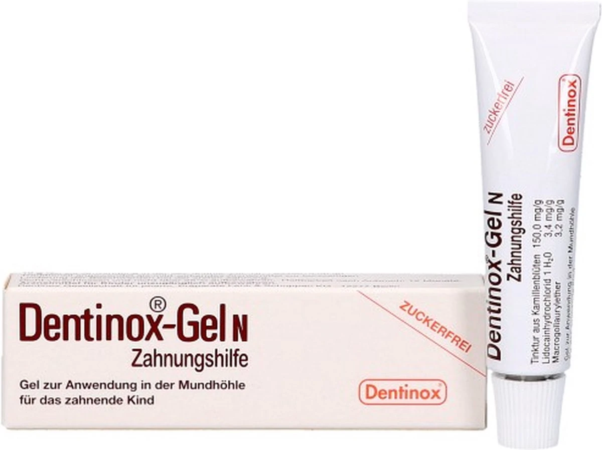 Tandjes - Dentinox 10ml Gel Voor Doorkomende Tandjes 3 Tandjes - Dentinox 10ml Gel Voor Doorkomende Tandjes