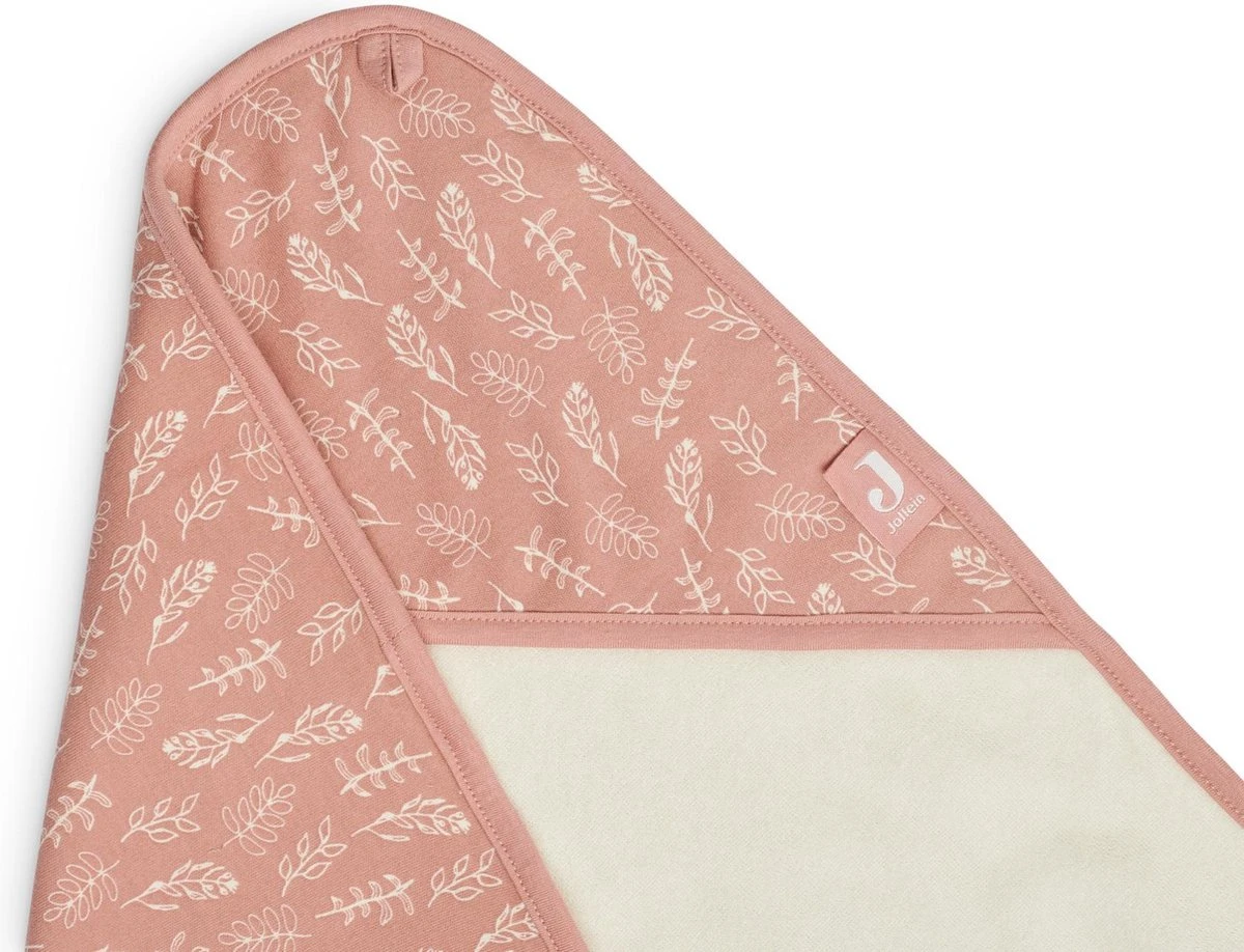 Jollein Badcape Meadow 75x75cm - Rosewood 4 Jollein Badcape Meadow 75x75cm - Rosewood - Afbeelding 2