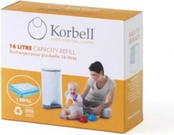 Korbell Luieremmer Navulling - 15L Zak - 3 Stuks -Winkel Voor Babyverzorgingsproducten 1200x931