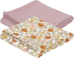 Little Dutch - Swaddle Doeken 70 X 70 Vintage Little Flowers / Pure Mauve -Winkel Voor Babyverzorgingsproducten 1200x948