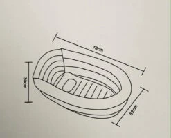 Bambino© Opblaasbaar Babybad - Donkergrijs - 78 X 52 X 30 Cm | Ideaal Voor Op Reis | 0-12 Maanden -Winkel Voor Babyverzorgingsproducten 1200x971 1