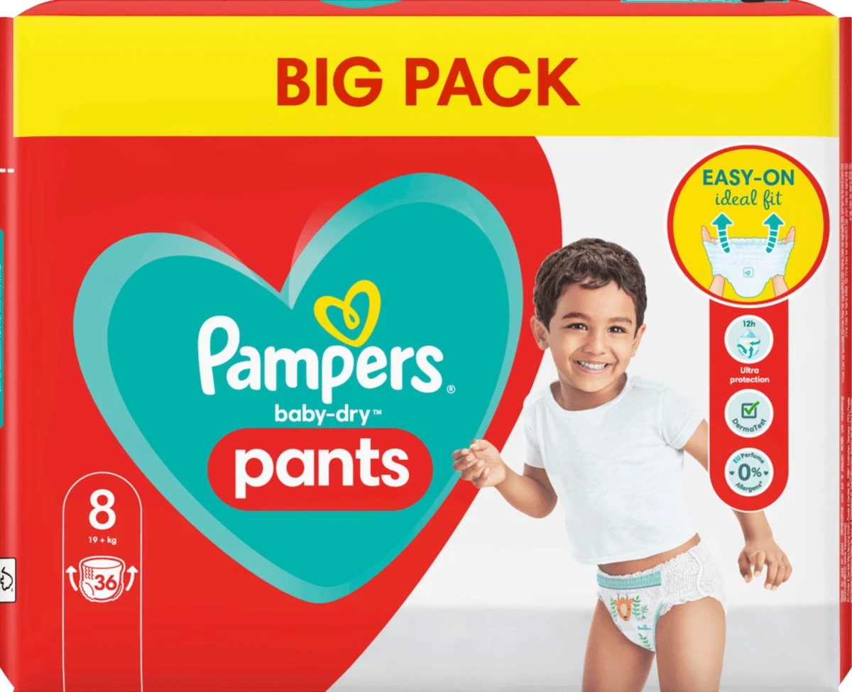 Pampers® Pampers - Baby Dry Pants - Maat 8 - Mega Pack - 36 Luierbroekjes 9 Pampers® Pampers - Baby Dry Pants - Maat 8 - Mega Pack - 36 Luierbroekjes - Afbeelding 8