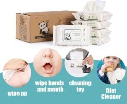 ECOBOOM Bamboo Eco Billendoekjes 9 Pakken (540stks) - 99,5 % Water - Bambo Luierdoekjes - Eco Huiddoekjes - 100 % Afbreekbaar - Bamboe Gezichtdoekjes -Winkel Voor Babyverzorgingsproducten 1200x980