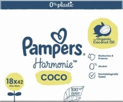 Pampers® Pampers Harmonie Coco - Billendoekjes Met Biologische Kokosolie - 756 Doekjes -Winkel Voor Babyverzorgingsproducten 1200x989