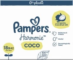 Pampers® Pampers - Harmonie Coco - Billendoekjes - 1512 Doekjes - 36 X 42 -Winkel Voor Babyverzorgingsproducten 1200x990