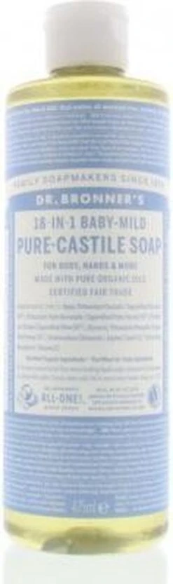 Dr. Bronner's Gel Baby Mild 18-in-1 Pure-Castile Soap -Winkel Voor Babyverzorgingsproducten 356x1200
