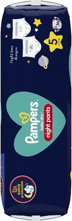 Pampers® Pampers - Night Pants - Maat 5 - Small Pack - 36 Luierbroekjes 19 Pampers® Pampers - Night Pants - Maat 5 - Small Pack - 36 Luierbroekjes -Winkel Voor Babyverzorgingsproducten 394x1200