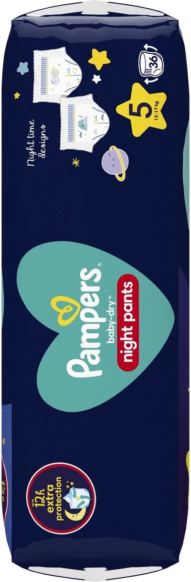 Pampers® Pampers - Night Pants - Maat 5 - Small Pack - 36 Luierbroekjes 11 Pampers® Pampers - Night Pants - Maat 5 - Small Pack - 36 Luierbroekjes - Afbeelding 9