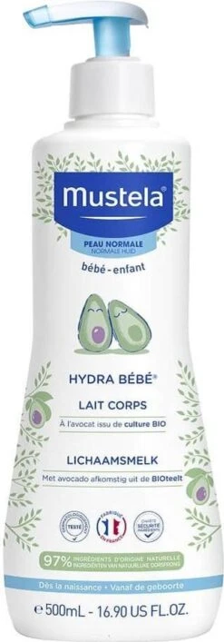 Mustela Hydra Bébé Lichaamsmelk Met BIO Avocado -500ml -normale Huid- Baby -Winkel Voor Babyverzorgingsproducten 419x1200