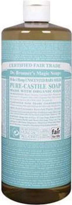 Dr. Bronner's Gel Baby Mild 18-in-1 Pure-Castile Soap -Winkel Voor Babyverzorgingsproducten 422x1200 1