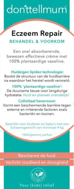 Donttellmum - Eczeem Repair Creme - 50 Ml 28 Donttellmum - Eczeem Repair Creme - 50 Ml -Winkel Voor Babyverzorgingsproducten 470x1200 2