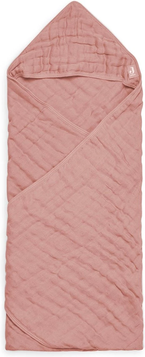 Jollein Badcape Wrinkled 75x75cm - Nougat 8 Jollein Badcape Wrinkled 75x75cm - Nougat - Afbeelding 7