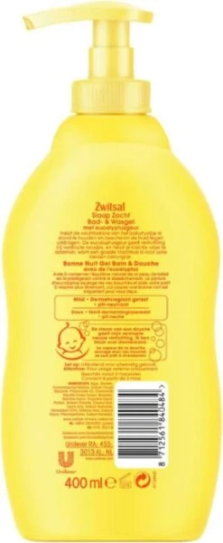 Zwitsal Bad- En Wasgel Lavendel & Zwitsal Slaap Zacht Eucalyptus Bad- En Wasgel -Winkel Voor Babyverzorgingsproducten 493x1200