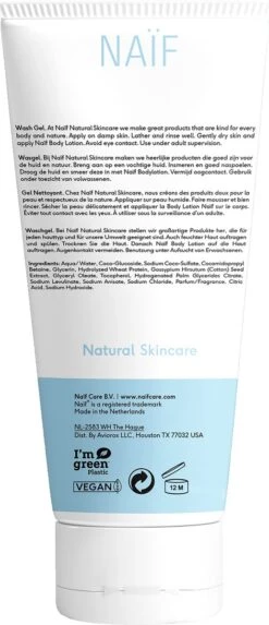 Naïf Baby Wasgel - Baby En Kind - 200ml - Met Natuurlijke Ingrediënten -Winkel Voor Babyverzorgingsproducten 517x1200