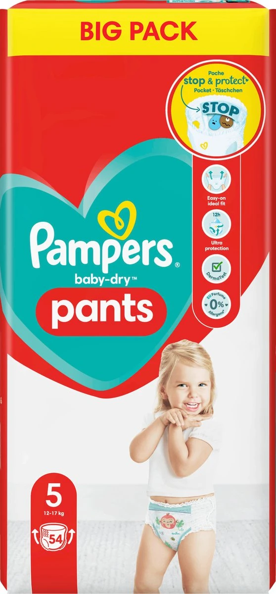 Pampers® Pampers Broek Baby Dry Maat 5 Junior, 12-17 Kg, Grootverpakking, 54 Stuks 3 Pampers® Pampers Broek Baby Dry Maat 5 Junior, 12-17 Kg, Grootverpakking, 54 Stuks